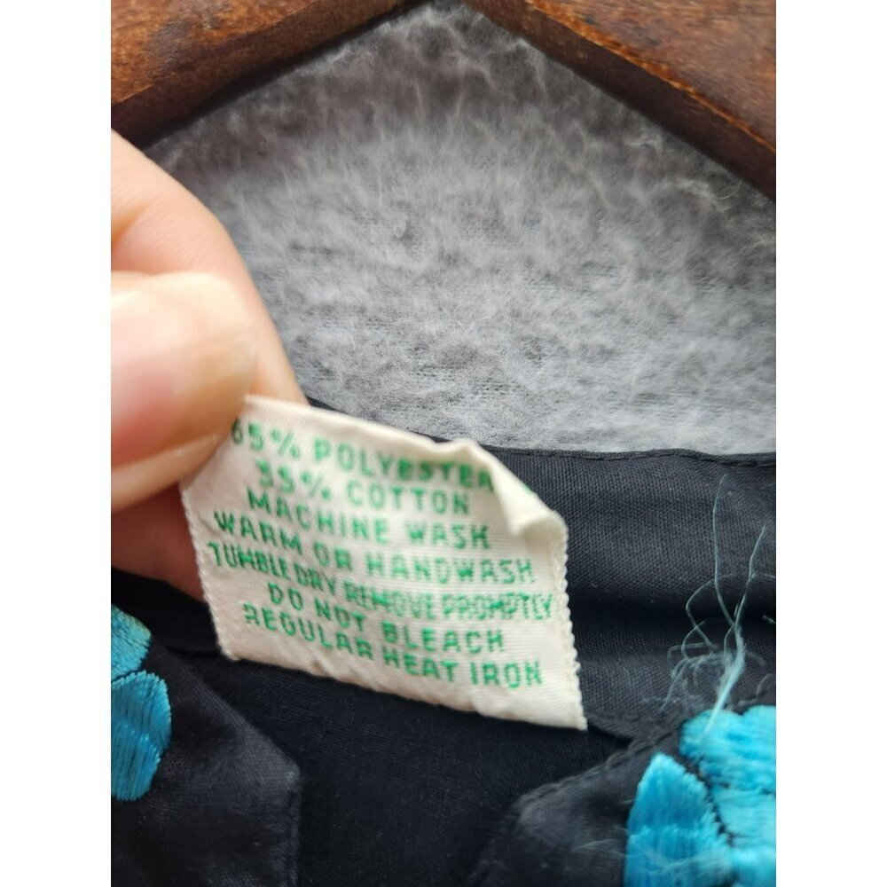 Vintage Caro Of Honolulu Embroidered Jacket Size 14 - Picture 4 of 5